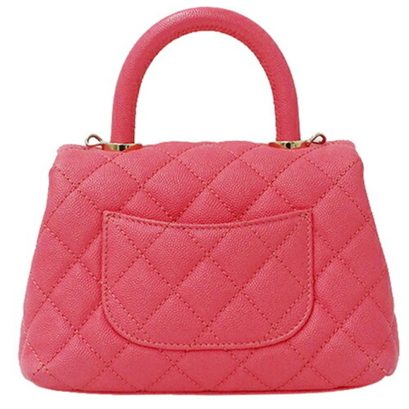 Chanel CHANEL Bag Matelasse Women's Handbag Shoulder 2way Caviar Skin Pink Cr... - Picture 2 of 14